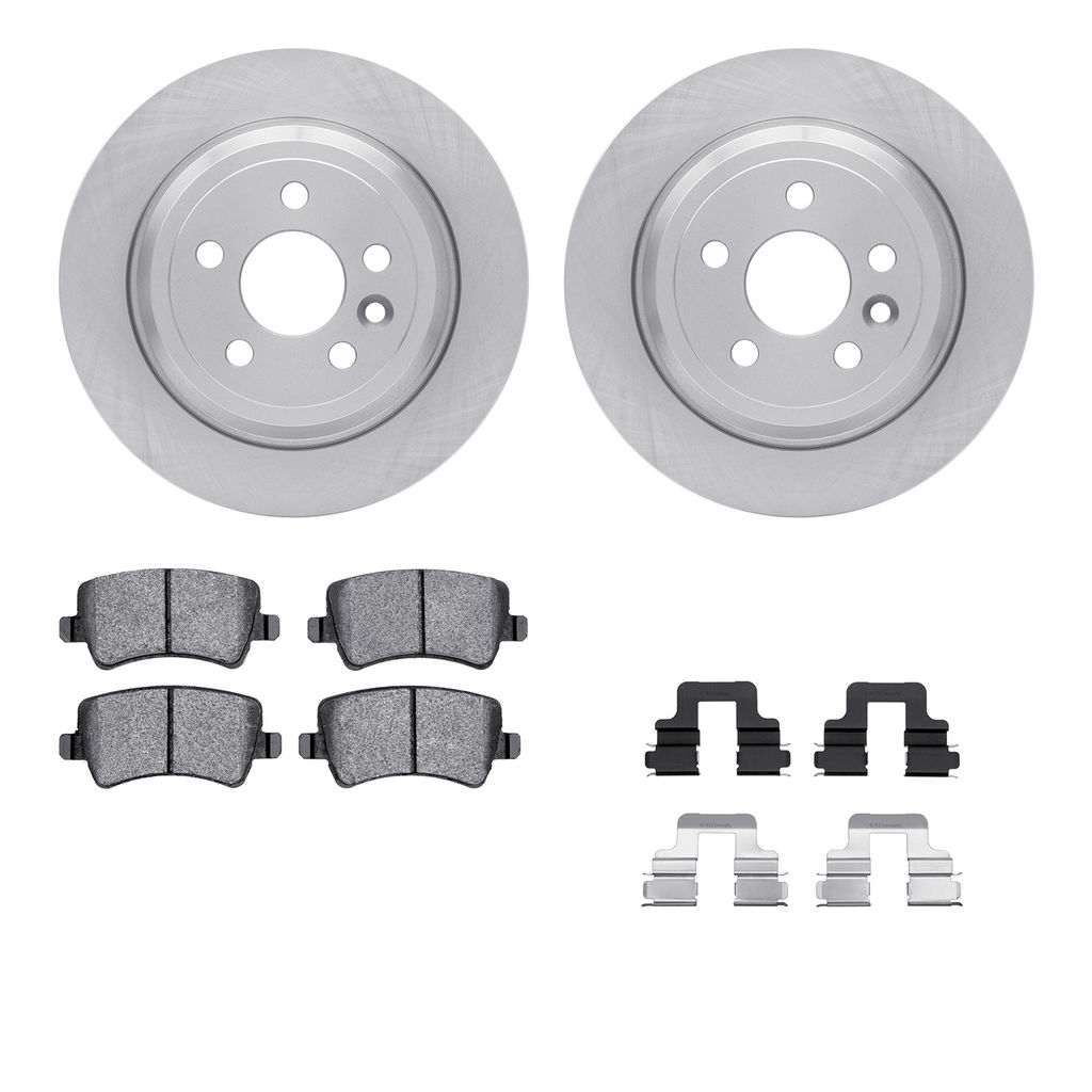 Dynamic Friction 6512-11148 - Brake Kit - Quickstop Rotors and 5000 Brake Pads With Hardware