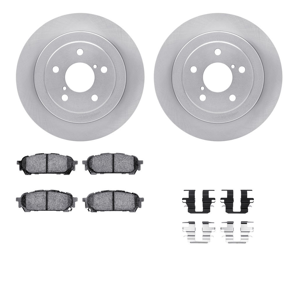 Dynamic Friction 6512-13077 - Brake Kit - Quickstop Rotors and 5000 Brake Pads With Hardware