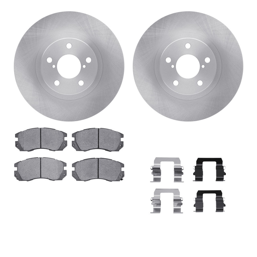 Dynamic Friction 6512-13084 - Brake Kit - Quickstop Rotors and 5000 Brake Pads With Hardware