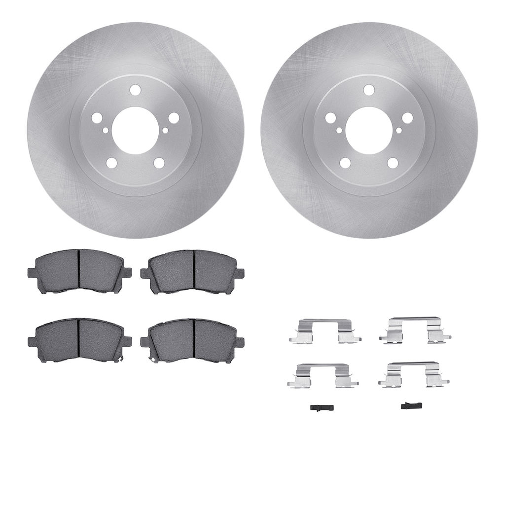 Dynamic Friction 6512-13085 - Brake Kit - Quickstop Rotors and 5000 Brake Pads With Hardware