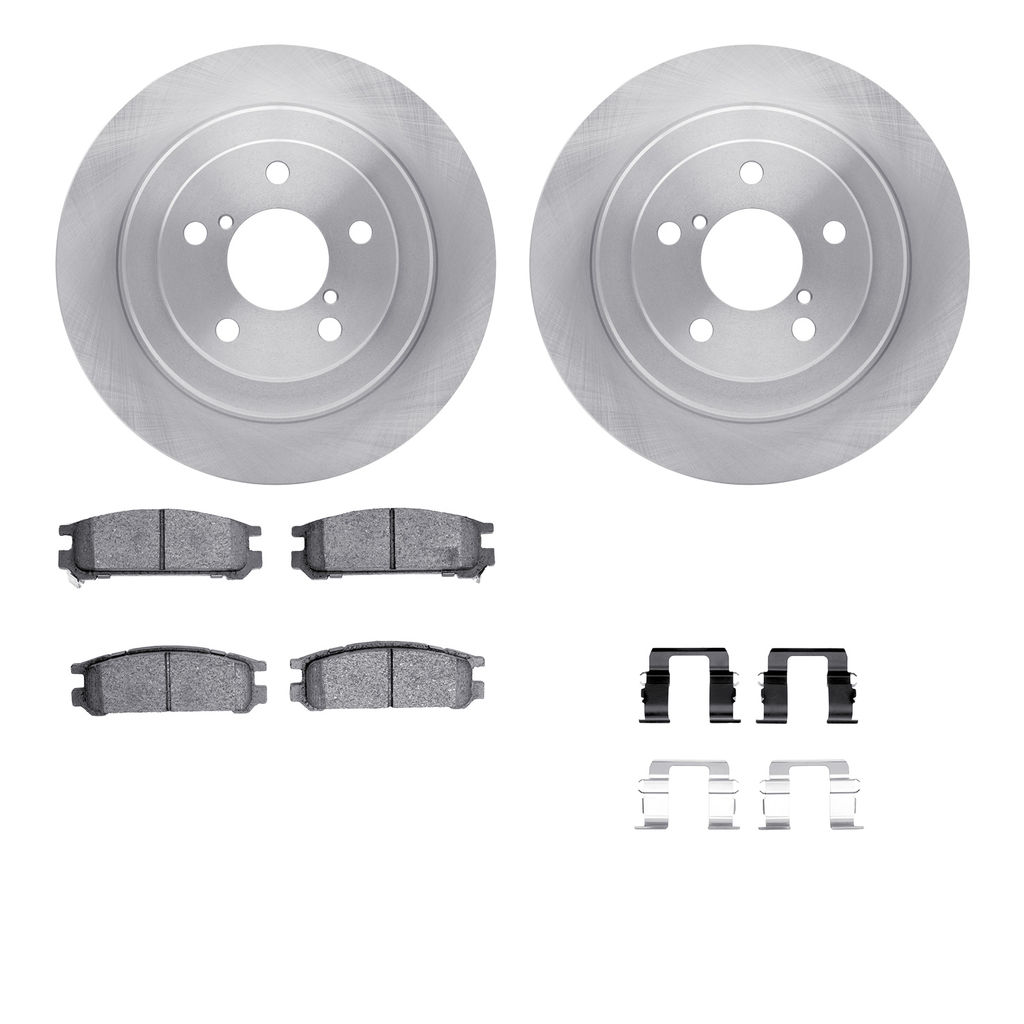 Dynamic Friction 6512-13096 - Brake Kit - Quickstop Rotors and 5000 Brake Pads With Hardware