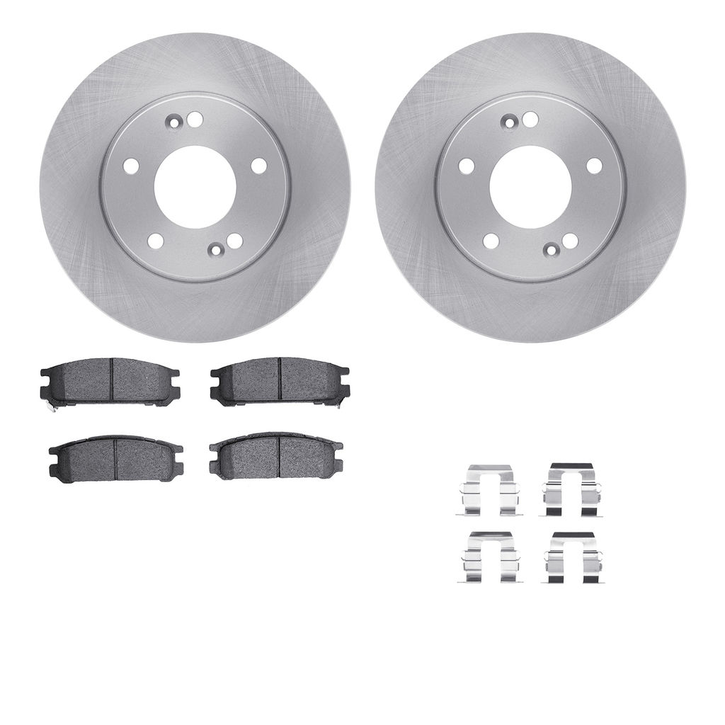 Dynamic Friction 6512-13099 - Brake Kit - Quickstop Rotors and 5000 Brake Pads With Hardware