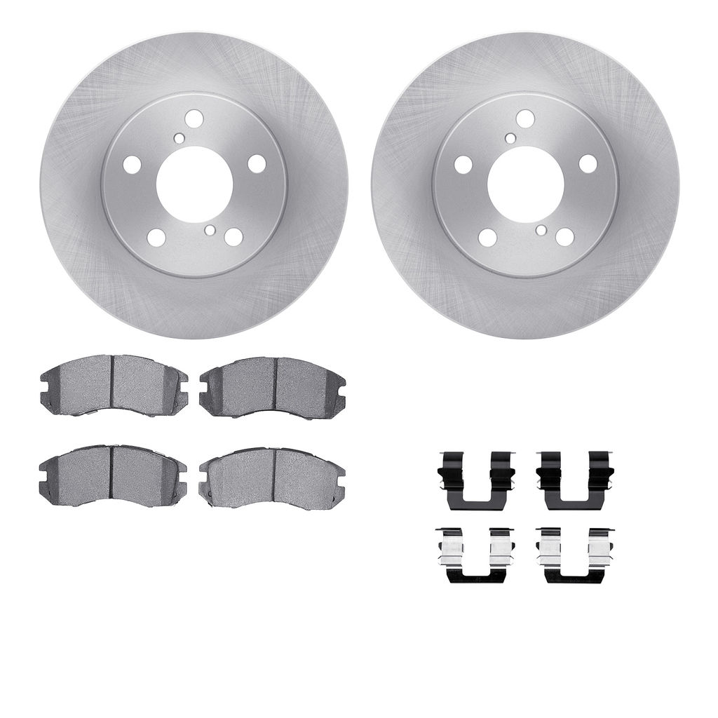Dynamic Friction 6512-13102 - Brake Kit - Quickstop Rotors and 5000 Brake Pads With Hardware