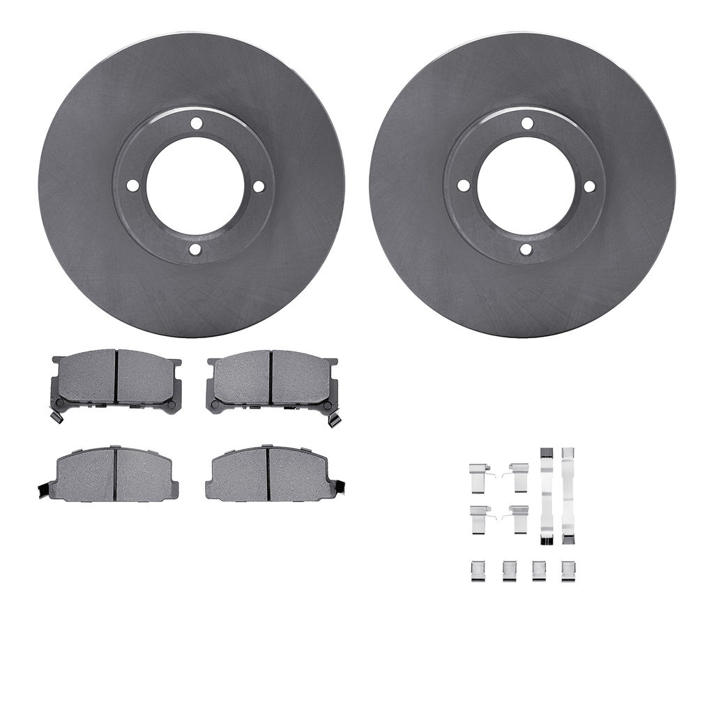 Dynamic Friction 6512-13115 - Brake Kit - Quickstop Rotors and 5000 Brake Pads With Hardware