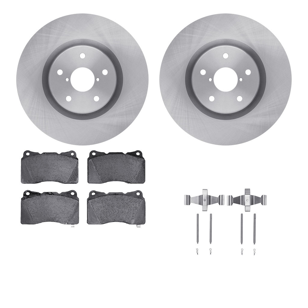 Dynamic Friction 6512-13126 - Brake Kit - Quickstop Rotors and 5000 Brake Pads With Hardware