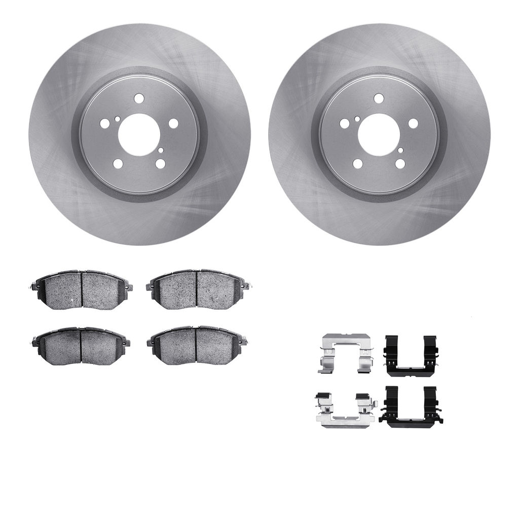 Dynamic Friction 6512-13139 - Brake Kit - Quickstop Rotors and 5000 Brake Pads With Hardware