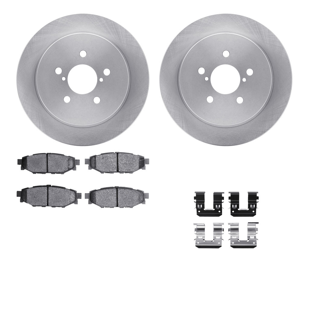 Dynamic Friction 6512-13150 - Brake Kit - Quickstop Rotors and 5000 Brake Pads With Hardware