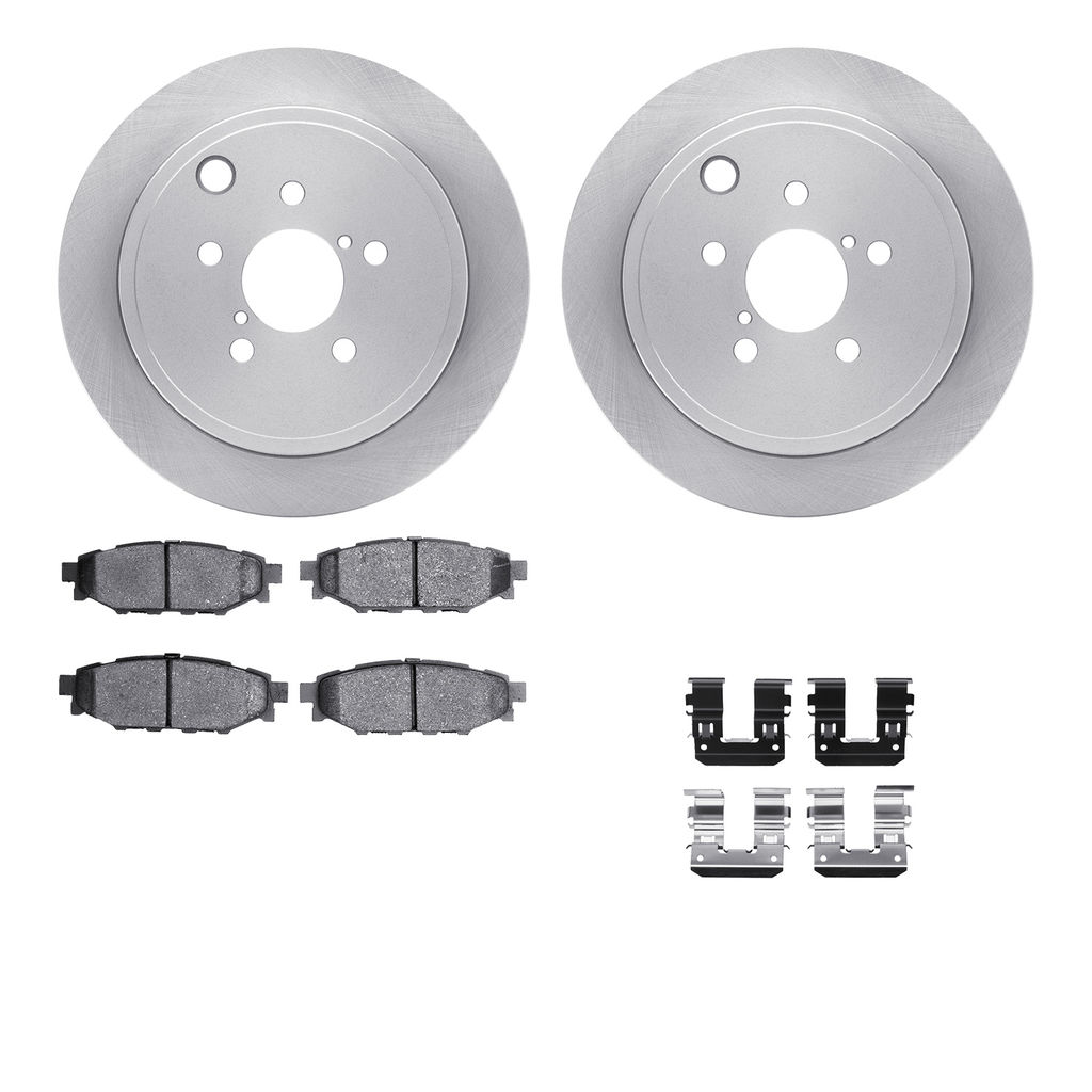 Dynamic Friction 6512-13153 - Brake Kit - Quickstop Rotors and 5000 Brake Pads With Hardware