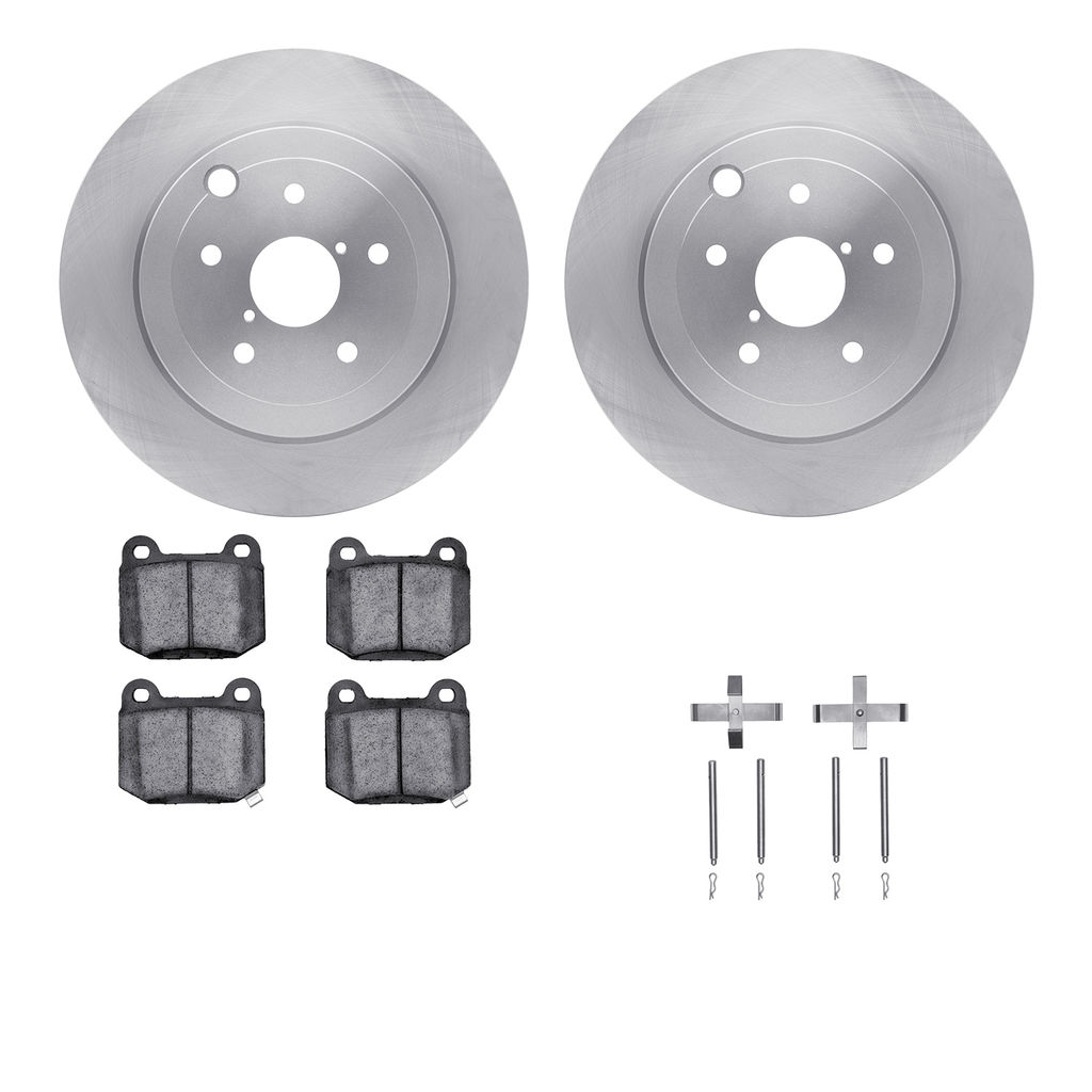 Dynamic Friction 6512-13156 - Brake Kit - Quickstop Rotors and 5000 Brake Pads With Hardware