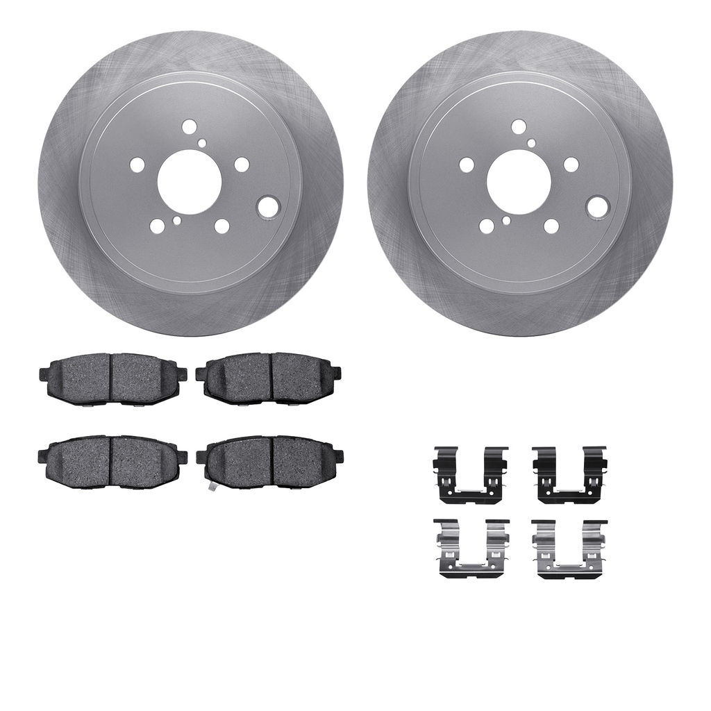 Dynamic Friction 6512-13159 - Brake Kit - Quickstop Rotors and 5000 Brake Pads With Hardware
