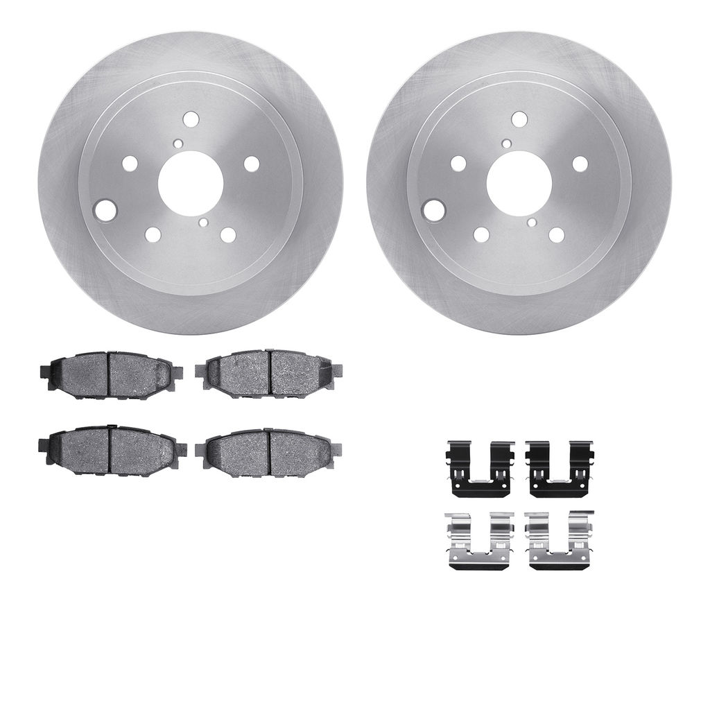Dynamic Friction 6512-13162 - Brake Kit - Quickstop Rotors and 5000 Brake Pads With Hardware