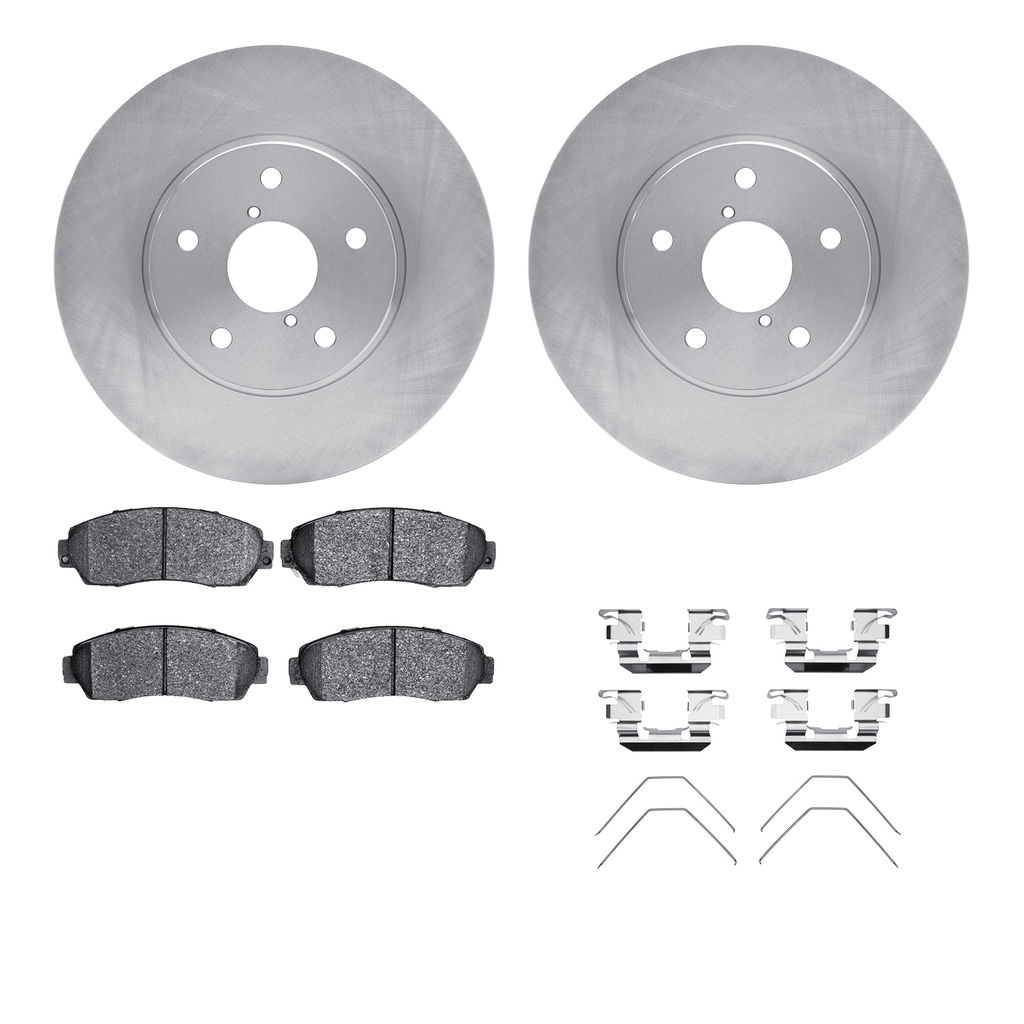 Dynamic Friction 6512-13176 - Brake Kit - Quickstop Rotors and 5000 Brake Pads With Hardware