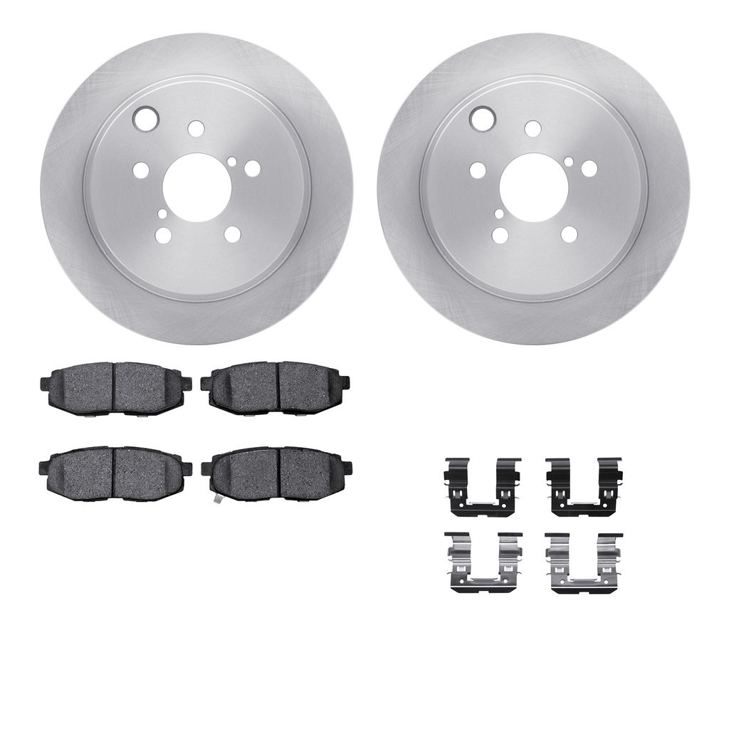 Dynamic Friction 6512-13177 - Brake Kit - Quickstop Rotors and 5000 Brake Pads With Hardware
