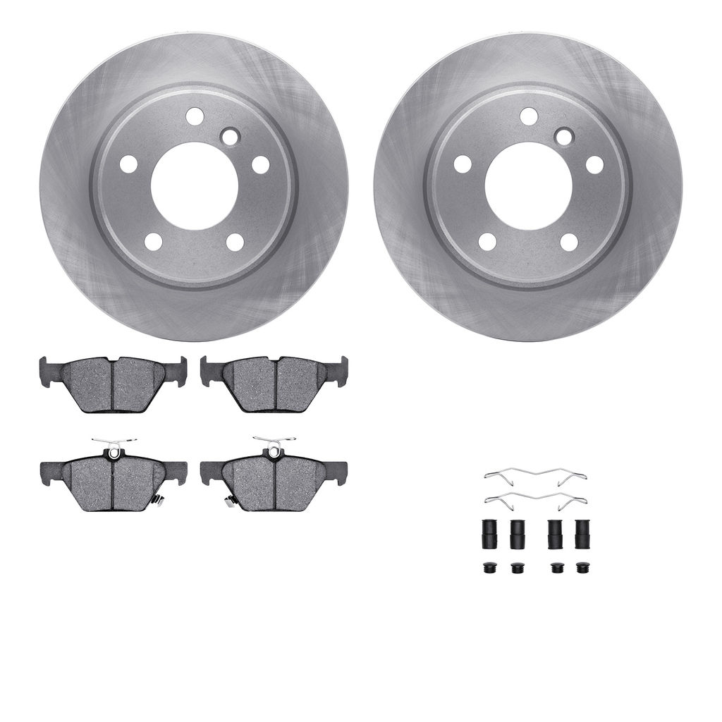 Dynamic Friction 6512-13182 - Brake Kit - Quickstop Rotors and 5000 Brake Pads With Hardware
