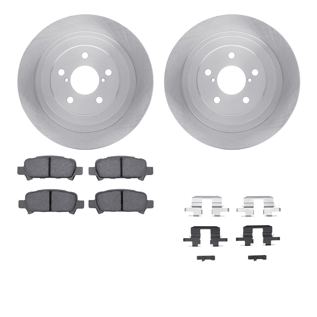Dynamic Friction 6512-13183 - Brake Kit - Quickstop Rotors and 5000 Brake Pads With Hardware