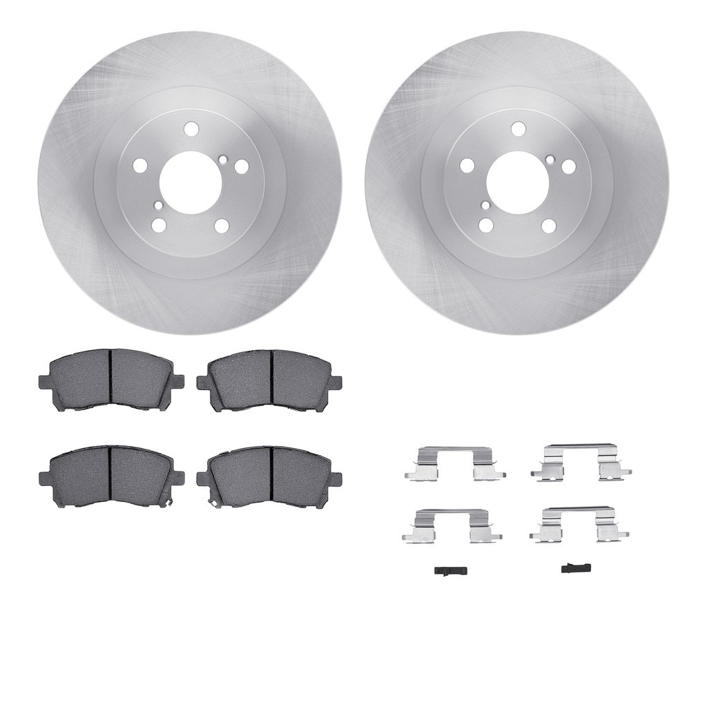 Dynamic Friction 6512-13186 - Brake Kit - Quickstop Rotors and 5000 Brake Pads With Hardware