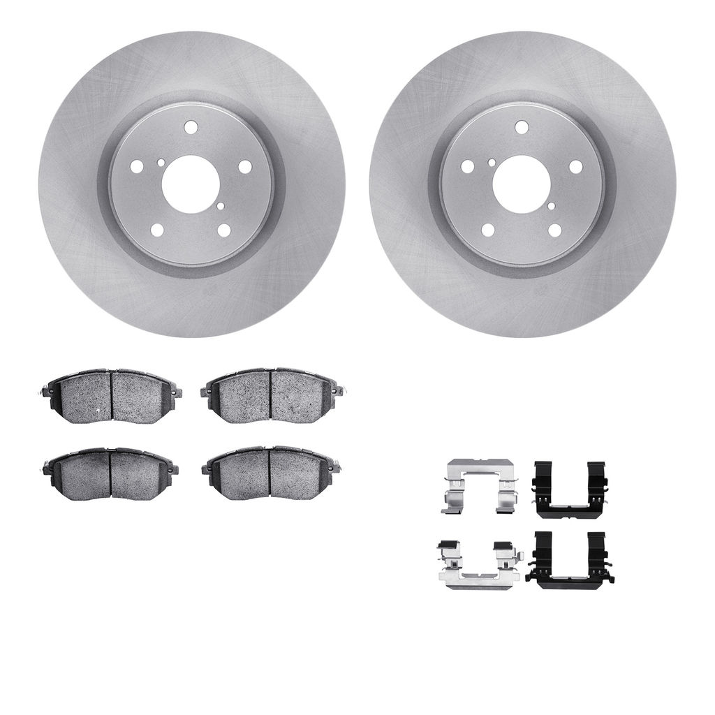 Dynamic Friction 6512-13201 - Brake Kit - Quickstop Rotors and 5000 Brake Pads With Hardware