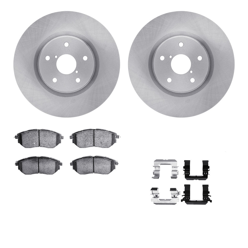 Dynamic Friction 6512-13202 - Brake Kit - Quickstop Rotors and 5000 Brake Pads With Hardware