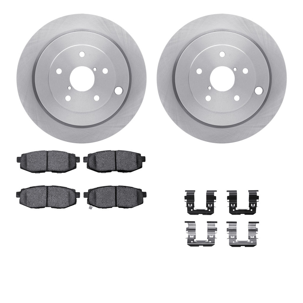 Dynamic Friction 6512-13207 - Brake Kit - Quickstop Rotors and 5000 Brake Pads With Hardware