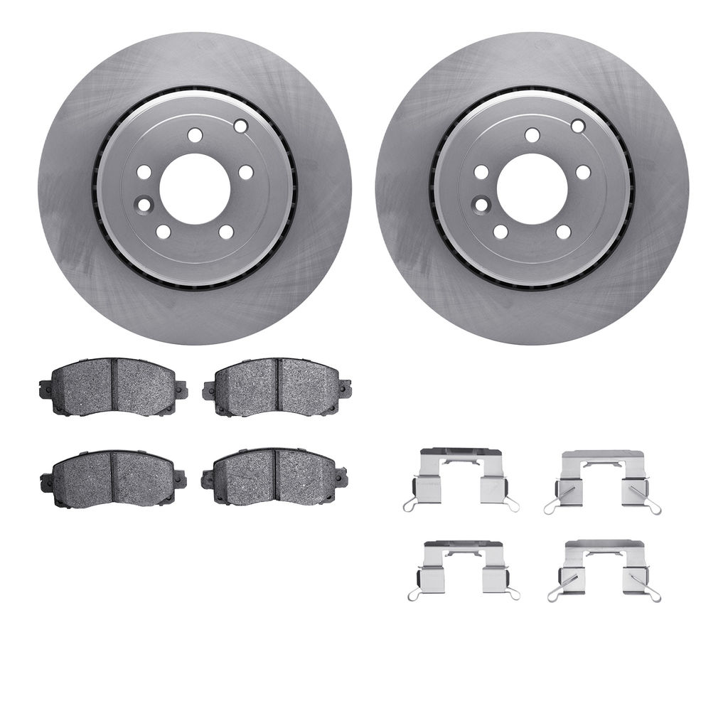 Dynamic Friction 6512-13212 - Brake Kit - Quickstop Rotors and 5000 Brake Pads With Hardware