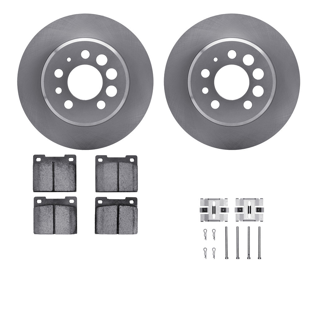 Dynamic Friction 6512-27129 - Brake Kit - Quickstop Rotors and 5000 Brake Pads With Hardware