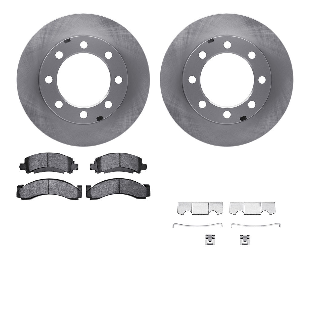 Dynamic Friction 6512-40303 - Brake Kit - Quickstop Rotors and 5000 Brake Pads With Hardware