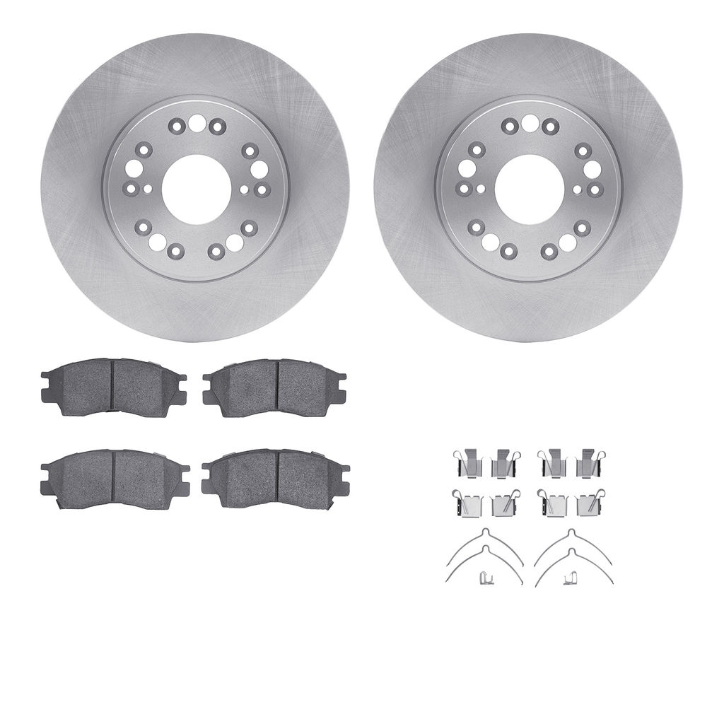 Dynamic Friction 6512-75043 - Brake Kit - Quickstop Rotors and 5000 Brake Pads With Hardware