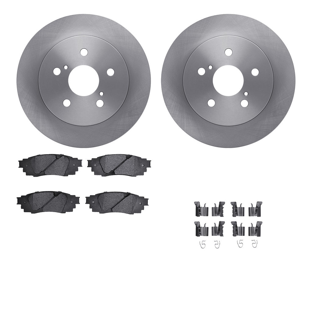 Dynamic Friction 6512-75150 - Brake Kit - Quickstop Rotors and 5000 Brake Pads With Hardware