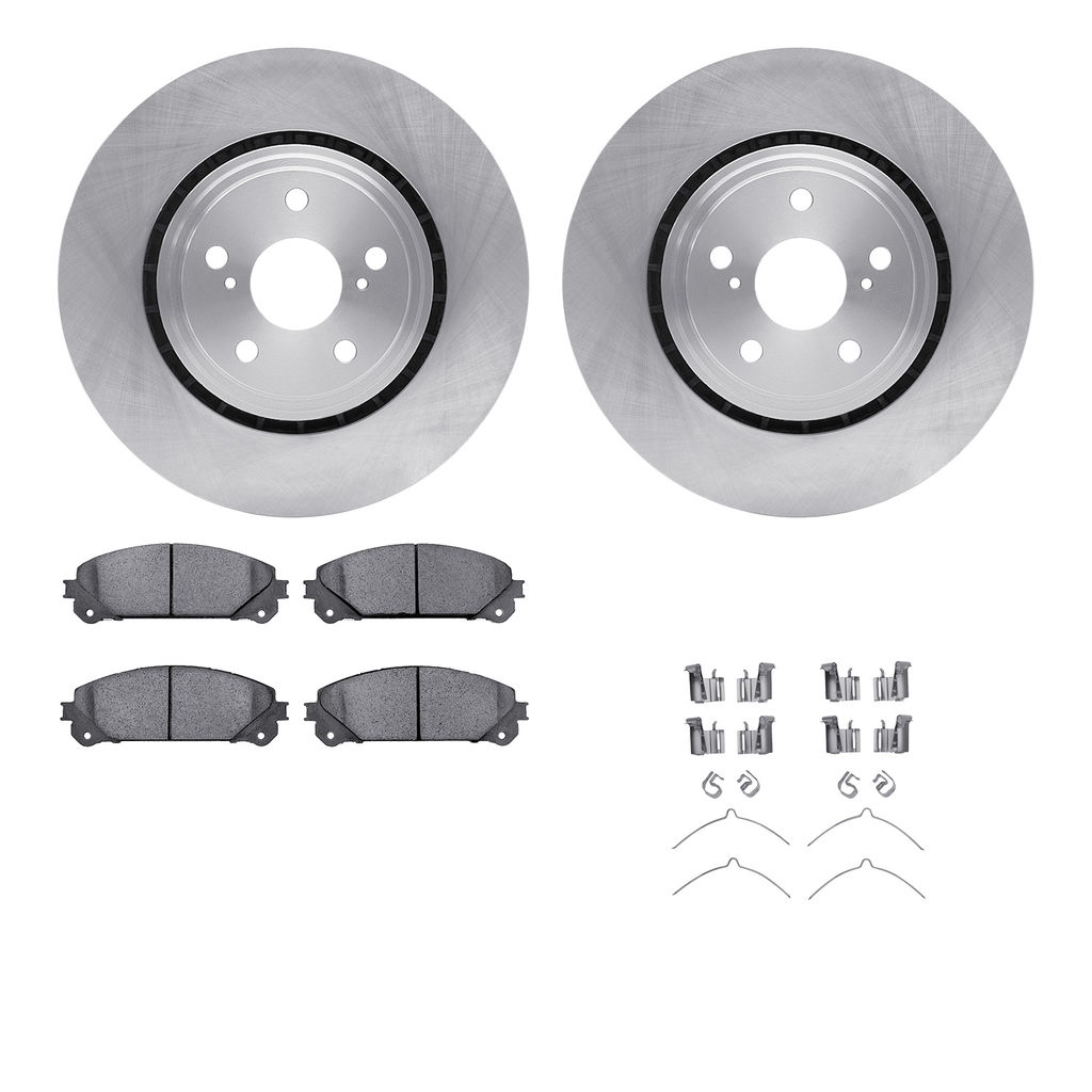 Dynamic Friction 6512-76678 - Brake Kit - Quickstop Rotors and 5000 Brake Pads With Hardware