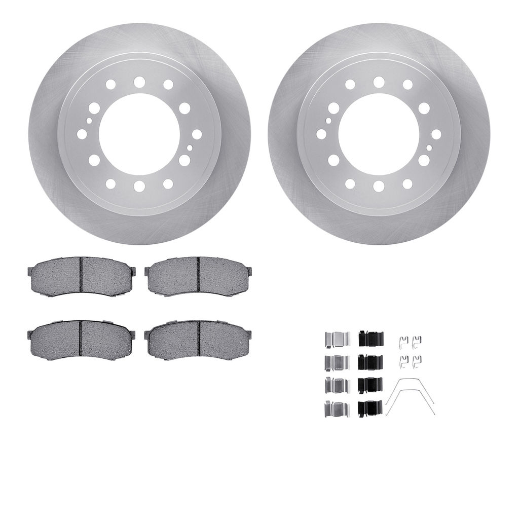 Dynamic Friction 6512-76695 - Brake Kit - Quickstop Rotors and 5000 Brake Pads With Hardware