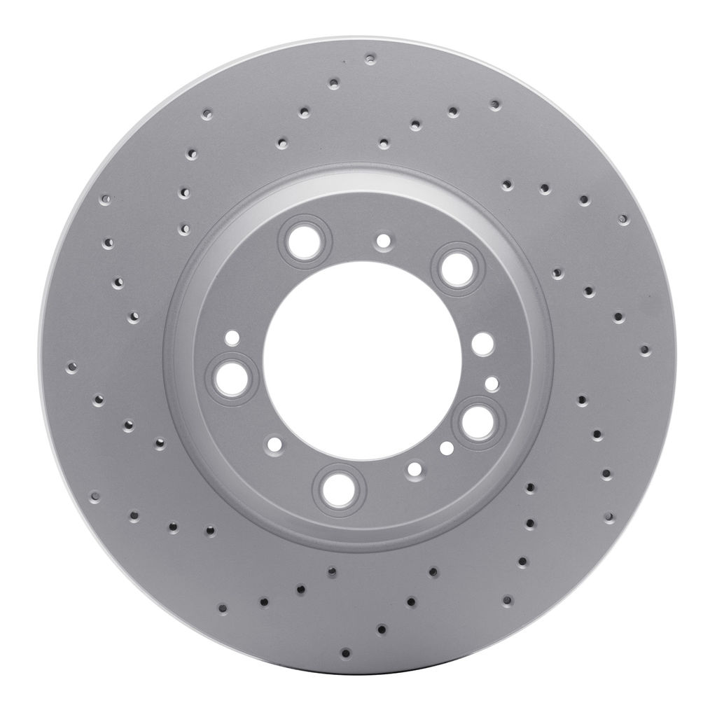 Drilled Coated Carbon Alloy Brake Rotor