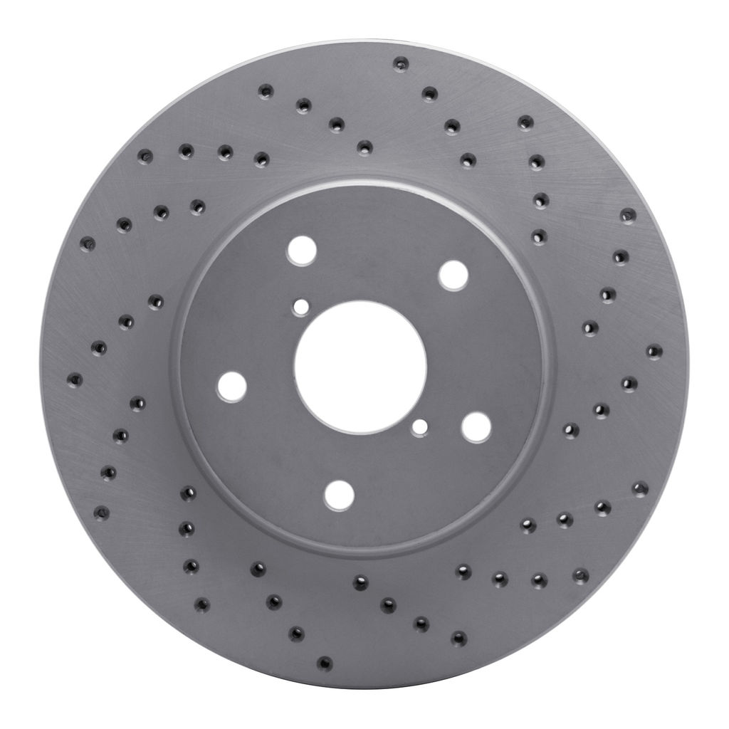 Drilled Coated Carbon Alloy Brake Rotor
