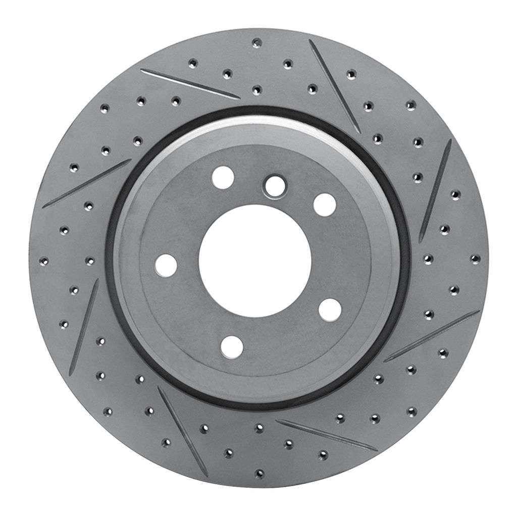 Geoperformance Coated Drilled and Slotted Brake Rotor