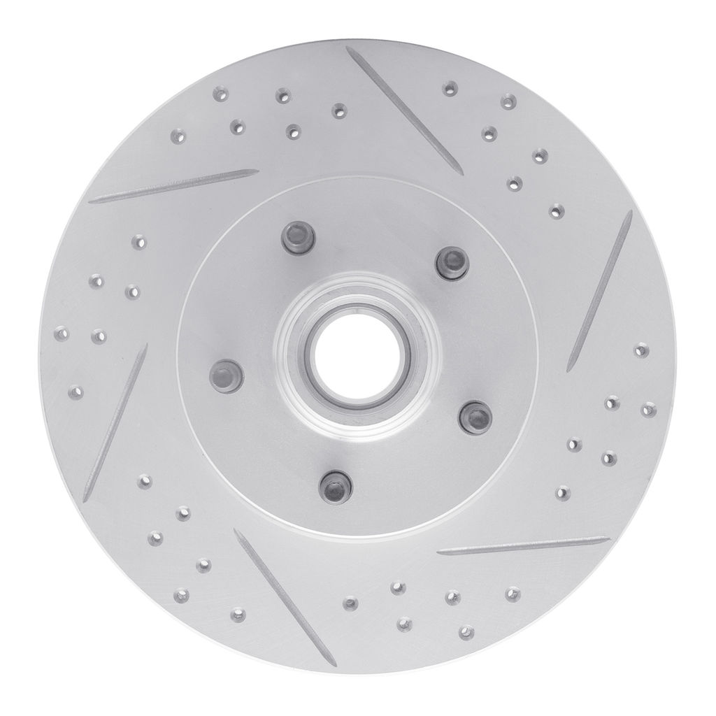 Geoperformance Coated Drilled and Slotted Brake Rotor
