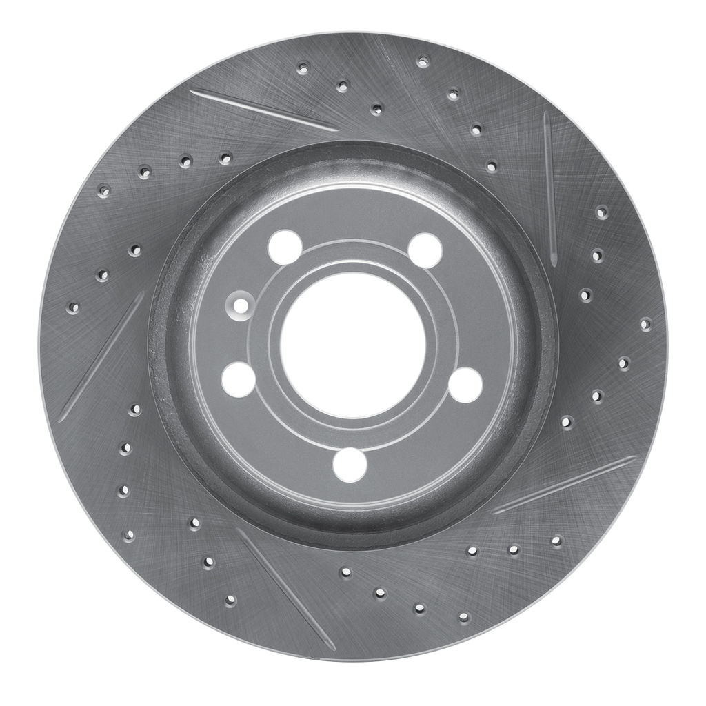 Geoperformance Coated Drilled and Slotted Brake Rotor