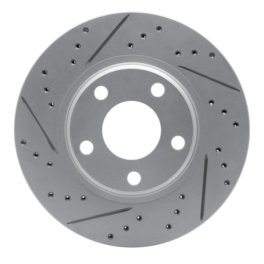 Geoperformance Coated Drilled and Slotted Brake Rotor