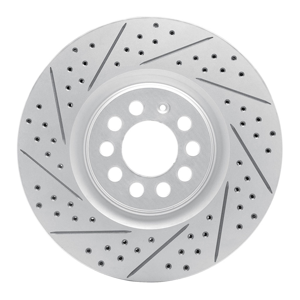 Geoperformance Coated Drilled and Slotted Brake Rotor