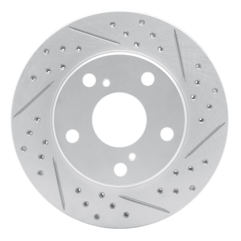 Geoperformance Coated Drilled and Slotted Brake Rotor