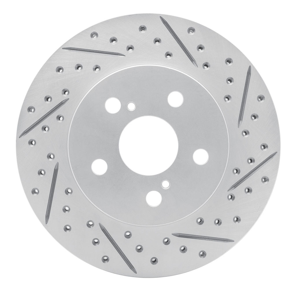 Geoperformance Coated Drilled and Slotted Brake Rotor