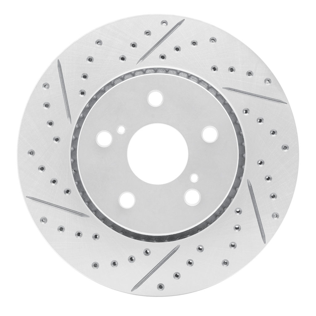 Geoperformance Coated Drilled and Slotted Brake Rotor