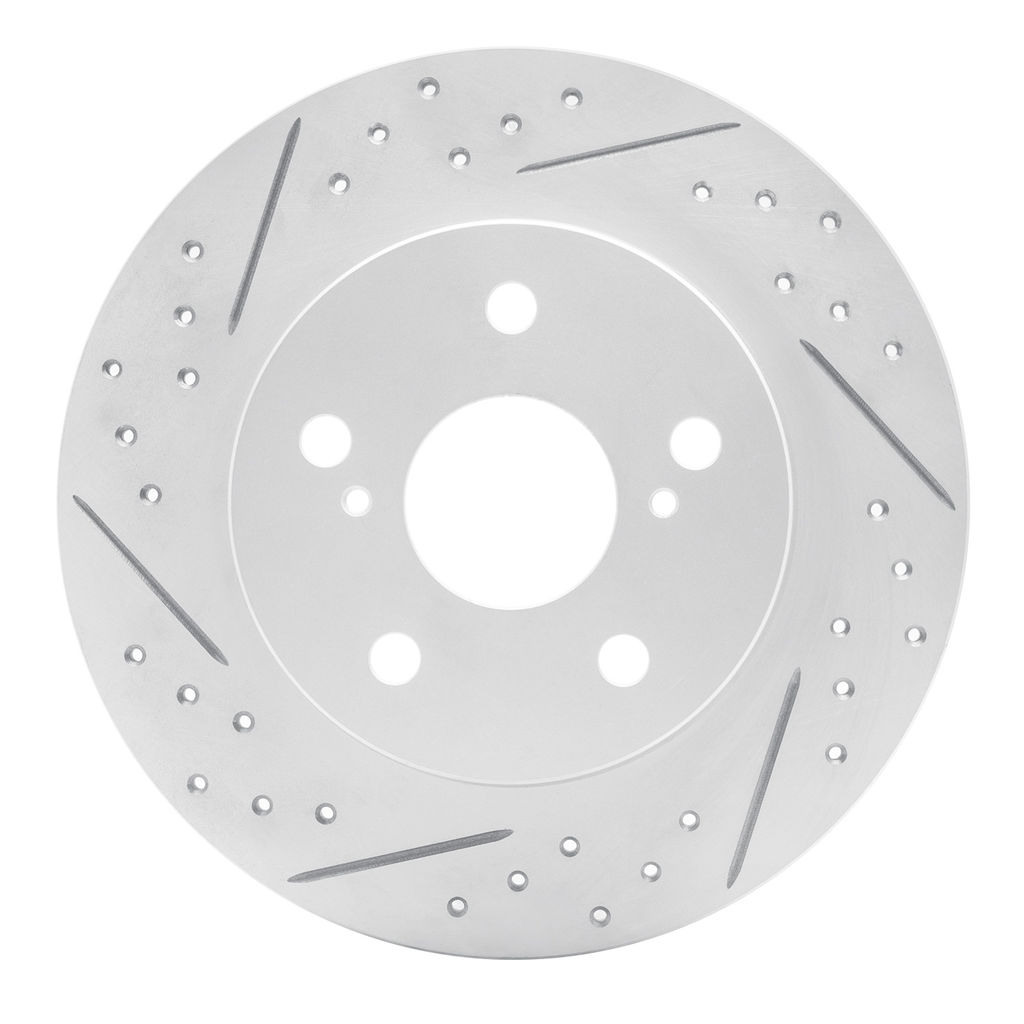 Geoperformance Coated Drilled and Slotted Brake Rotor