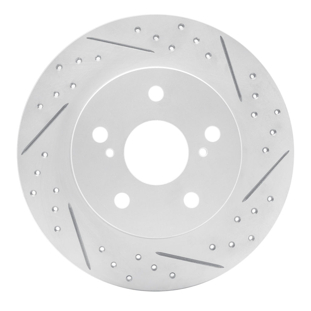 Geoperformance Coated Drilled and Slotted Brake Rotor