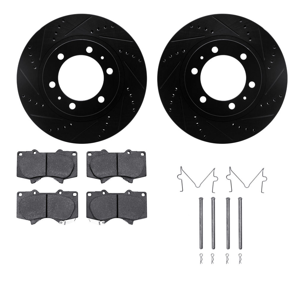 Dynamic Friction Company Ultimate Duty Performance Brake Pads and Hardware Kit