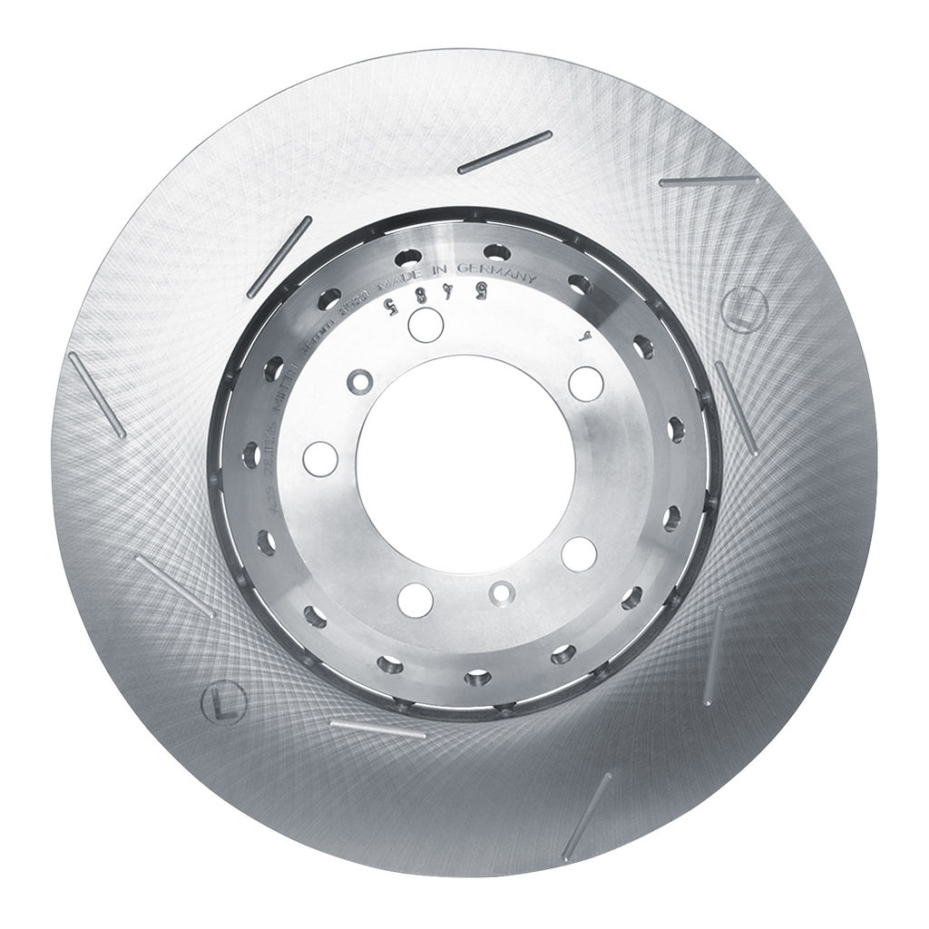 Hi-Carbon Alloy Geomet Coated Slotted Brake Rotor
