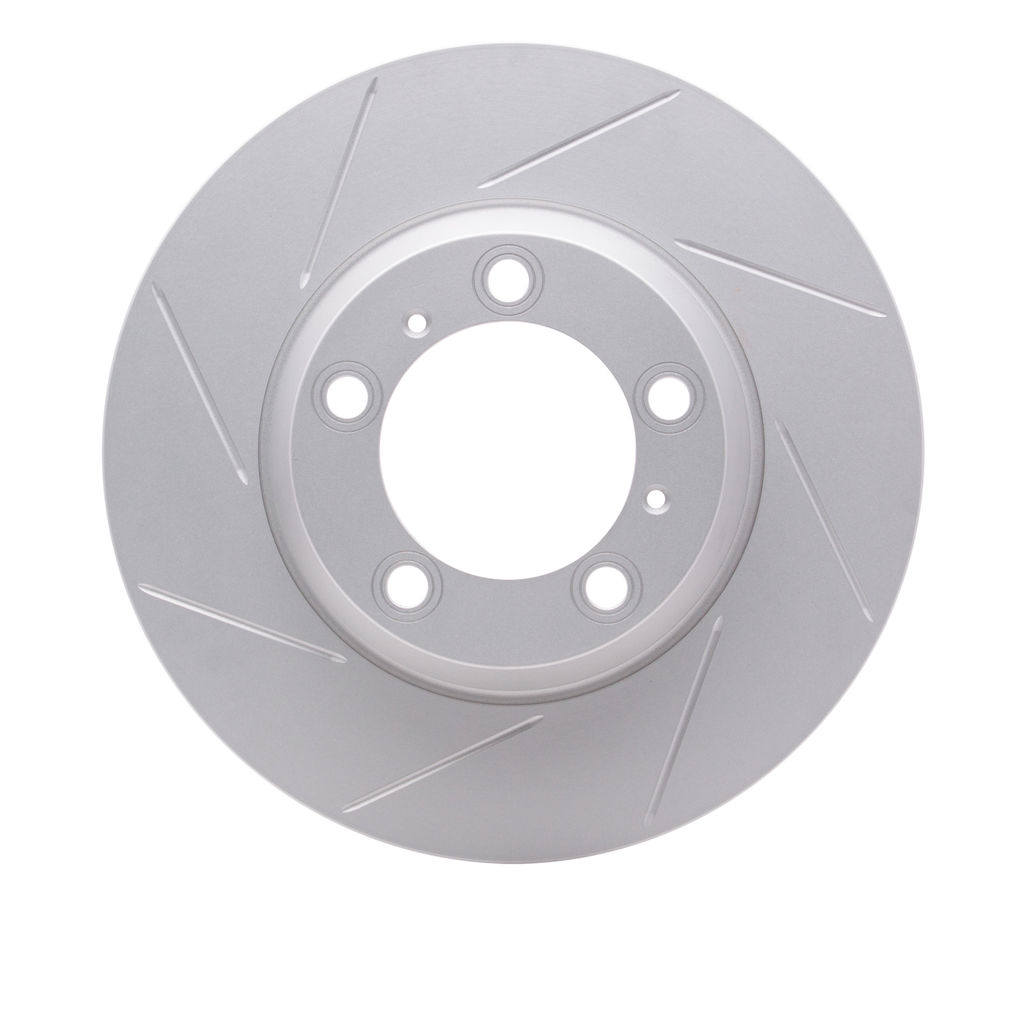 Dynamic Friction 910-02066D - Hi-Carbon Alloy Geomet Coated Slotted Brake Rotor