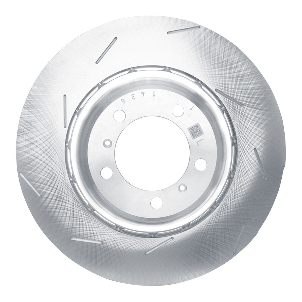 Dynamic Friction 910-02075DA - Hi-Carbon Alloy Geomet Coated Slotted Brake Rotor