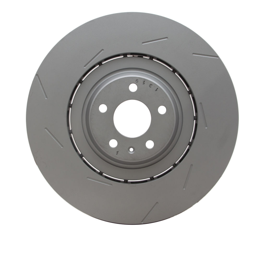 Dynamic Friction 910-02120D - Hi-Carbon Alloy Geomet Coated Slotted Brake Rotor