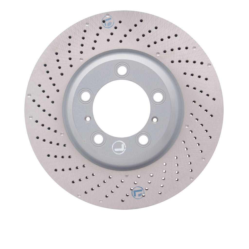 Dynamic Friction 920-02045D - Hi-Carbon Alloy Geomet Coated Drilled Brake Rotor