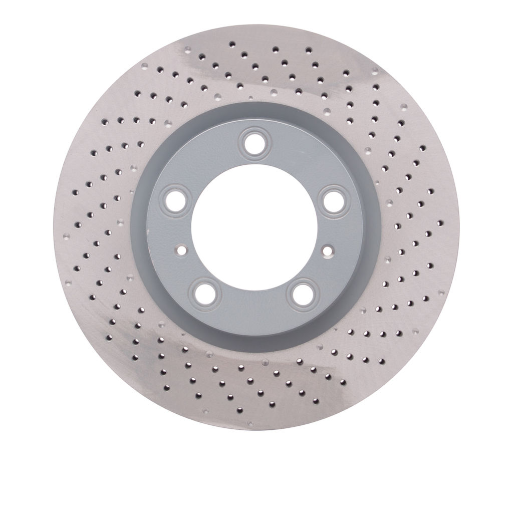 Dynamic Friction 920-02052D - Hi-Carbon Alloy Geomet Coated Drilled Brake Rotor
