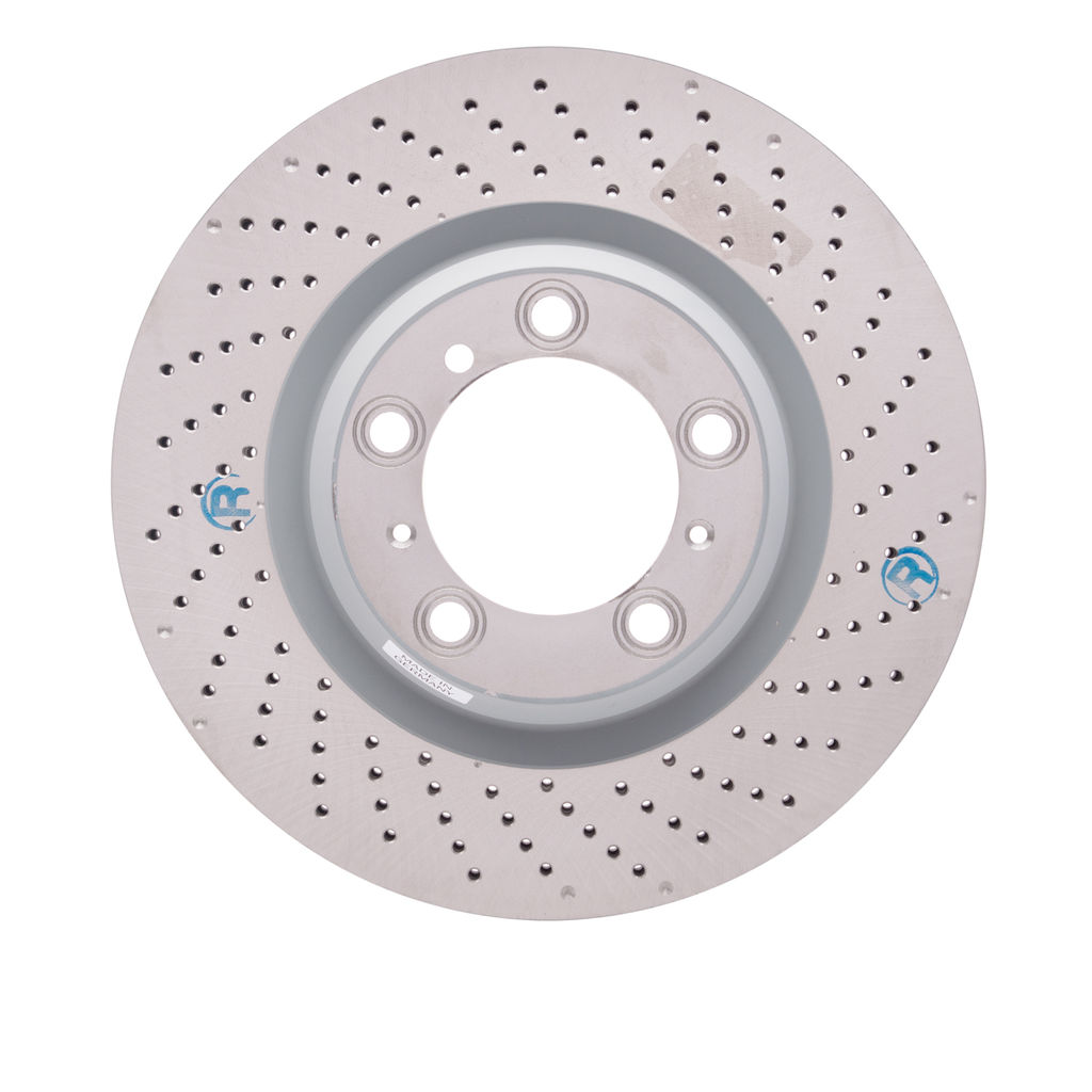 Dynamic Friction 920-02062D - Hi-Carbon Alloy Geomet Coated Drilled Brake Rotor